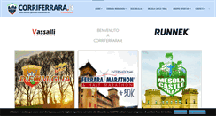 Desktop Screenshot of corriferrara.it
